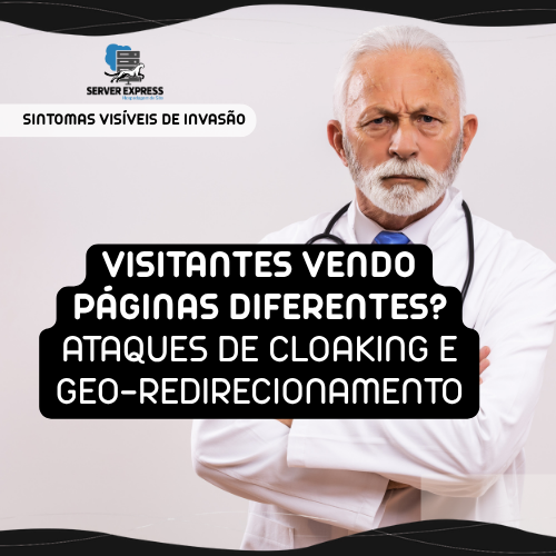 🎭 Visitantes Vendo Páginas Diferentes? Pode Ser Cloaking ou Geo-Redirecionamento Malicioso